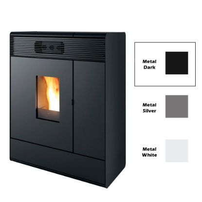 Immagine di RIVESTIMENTO PER TERMOSTUFA A PELLET AKY HYDROMATIC DARK METAL COL 308 MCZ