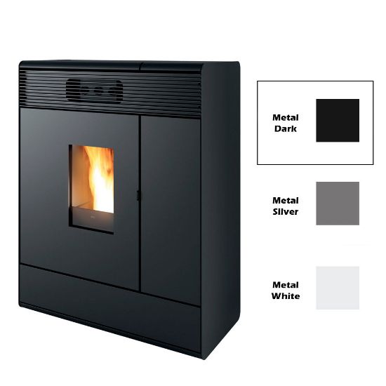 Immagine di RIVESTIMENTO PER TERMOSTUFA A PELLET AKY HYDROMATIC DARK METAL COL 308 MCZ