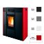 Immagine di RIVESTIMENTO PER TERMOSTUFA A PELLET THEA HYDRO BORDEAUX METAL COL 304 MCZ