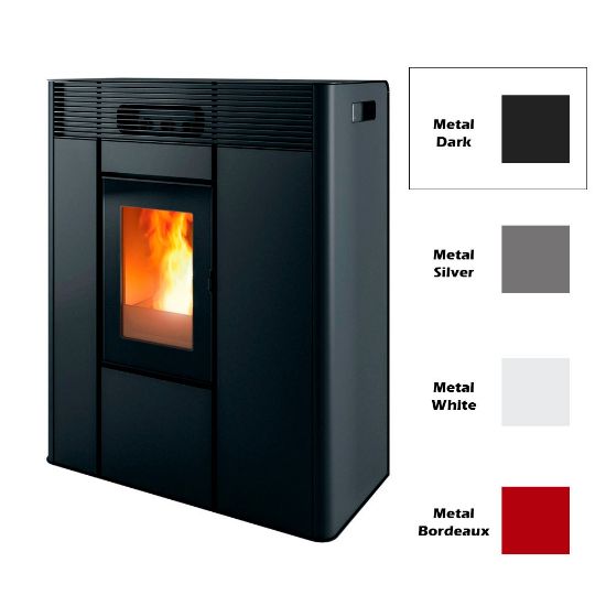 Immagine di RIVESTIMENTO PER TERMOSTUFA A PELLET THEA HYDRO DARK METAL COL 308 MCZ