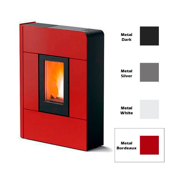 Immagine di RIVESTIMENTO PER STUFA A PELLET RAAM BORDEAUX METAL COL 304 MCZ