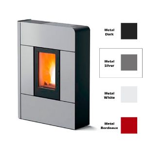 Immagine di RIVESTIMENTO PER STUFA A PELLET RAAM SILVER METAL COL 313 MCZ