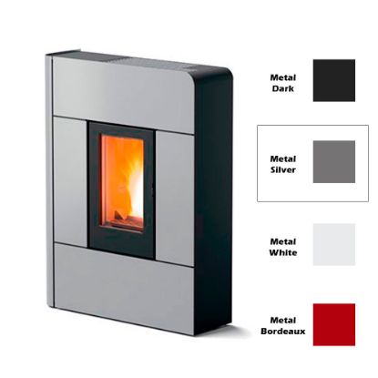 Immagine di RIVESTIMENTO PER STUFA A PELLET RAAM SILVER METAL COL 313 MCZ
