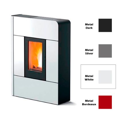 Immagine di RIVESTIMENTO PER STUFA A PELLET RAAM WHITE METAL COL 302 MCZ
