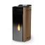 Immagine di TERMO STUFA A PELLET NEW JESSICA IDRO BLACK LINE IDROVENTILATA BRONZO KW 13 LAMINOX
