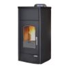 Immagine di TERMO STUFA A PELLET GRETA IDROPLUS ACCIAIO ANTRACITE KW18 LAMINOX