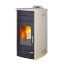 Immagine di TERMO STUFA A PELLET ESTER IDROPLUS ACCIAO AVORIO KW15 LAMINOX
