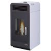 Immagine di TERMO STUFA A PELLET PRIMULA 13KW ACCIAIO BIANCO LAMINOX