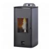 Immagine di TERMO STUFA A PELLET FLORA 12KW ANTRACITE LAMINOX