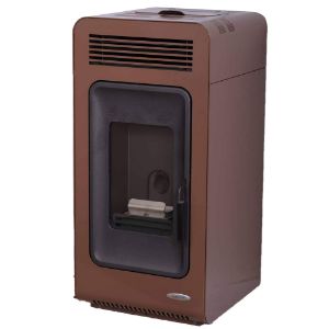 Immagine di STUFA A PELLET PRIMULA 7 KW ACCIAIO MARRONE LAMINOX