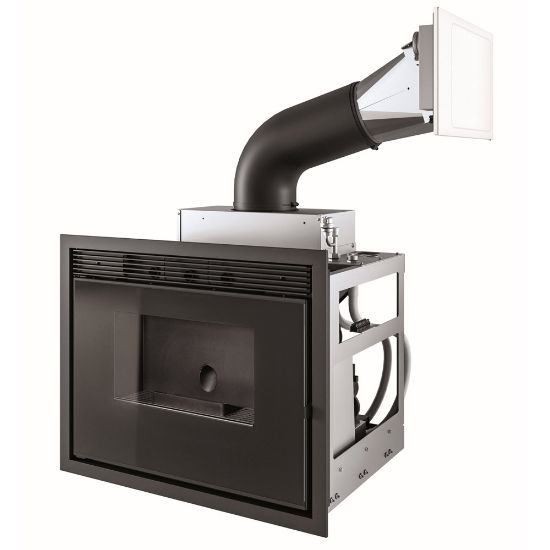 Immagine di TERMOCAMINO PELLET VIVO 90 HYDRO 24 M1 24 KW MCZ