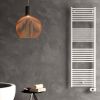 Immagine di LISA 22 TERMOARREDO ELETTRICO L.450 MM H.1160 MM 500 WATT BIANCO RAL 9010 CORDIVARI