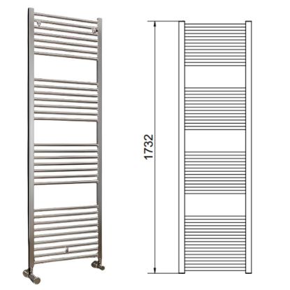 Immagine di LISA 22 TERMOARREDO L.450 MM H.1732 MM INTERASSE 400 MM CROMATO CORDIVARI
