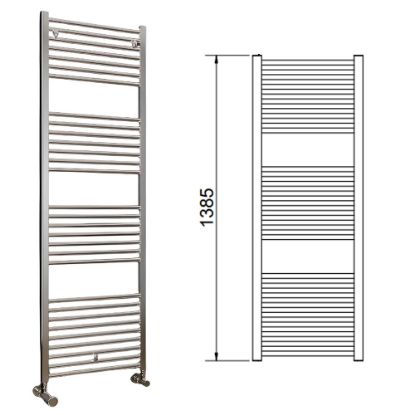 Immagine di LISA 22 TERMOARREDO L.550 MM H.1385 MM INTERASSE 500 MM CROMATO CORDIVARI