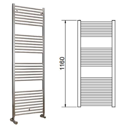 Immagine di LISA 22 TERMOARREDO L.550 MM H.1160 MM INTERASSE 500 MM CROMATO CORDIVARI