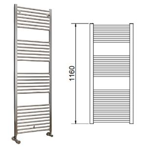 Immagine di LISA 22 TERMOARREDO L.500 MM H.1160 MM INTERASSE 450 MM CROMATO CORDIVARI
