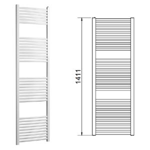 Immagine di LISA 25 TERMOARREDO L.500 MM H.1411 MM INTERASSE 450 MM BIANCO RAL 9010 CORDIVARI