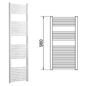 Immagine di LISA 25 TERMOARREDO L.750 MM H.980 MM INTERASSE 700 MM BIANCO RAL 9010 CORDIVARI