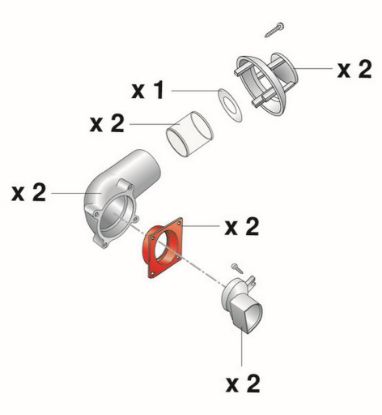 Immagine di KIT SDOPPIAGGIO TUBAZIONI Ø 35 MM FONDITAL