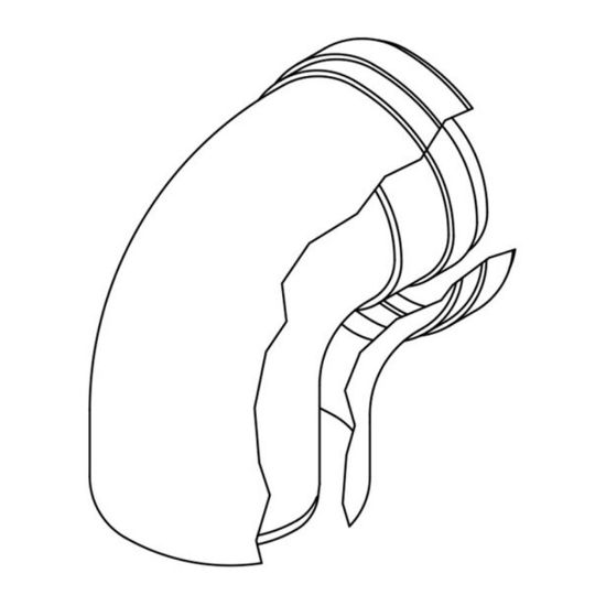 Immagine di CURVA COASSIALE A 90^ Ø 80/125 MM PER SCALDACQUA INFINITY 26 RINNAI
