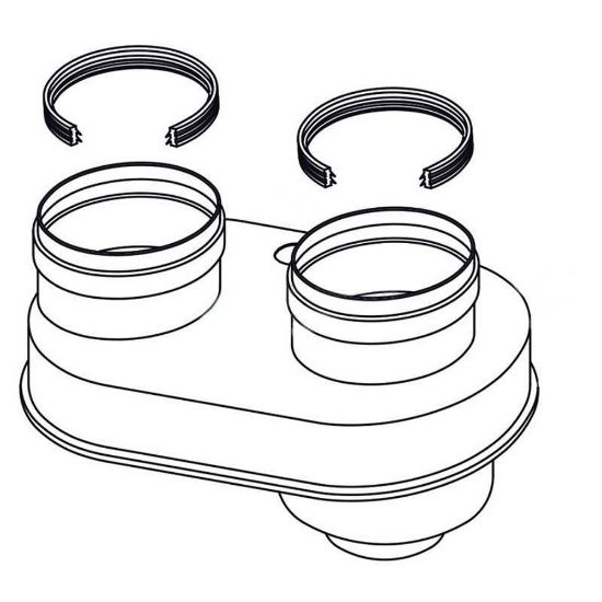 Immagine di SDOPPIATORE Ø 80/125 MM PER SCALDACQUA INFINITY 26 RINNAI