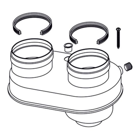 Immagine di SDOPPIATORE Ø 80/80 MM PER SCALDACQUA INFINITY 11-14-17 NEW RINNAI