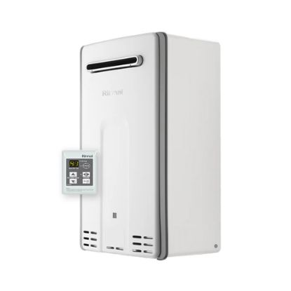 Immagine di SCALDACQUA A GAS INFINITY LT 28 DA ESTERNO MET. RINNAI