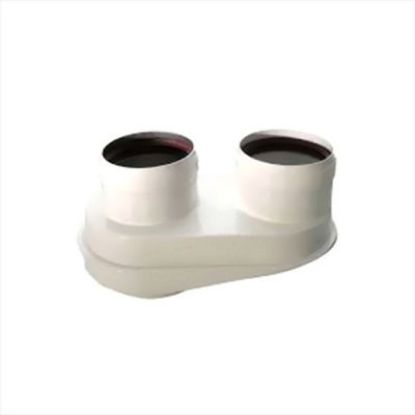 Immagine di SDOPPIATORE Ø 60/100 A Ø 80/80 MM PER SCALDACQUA IDRABAGNO LX BERETTA (EX 1100749)