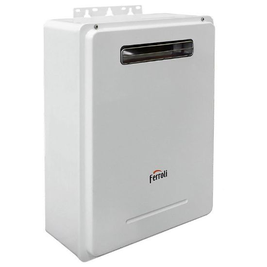 Immagine di SCALDACQUA A GAS EXTERNO 22 NG DA ESTERNO METANO FERROLI
