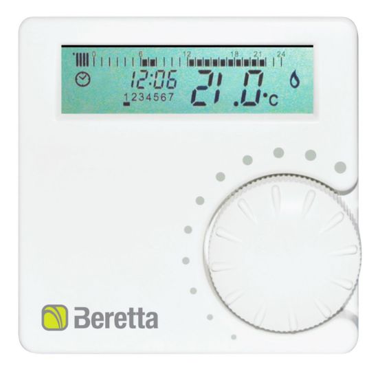 Immagine di CRONOTERMOSTATO ALPHA 7D WIRELESS SETTIMANALE BERETTA