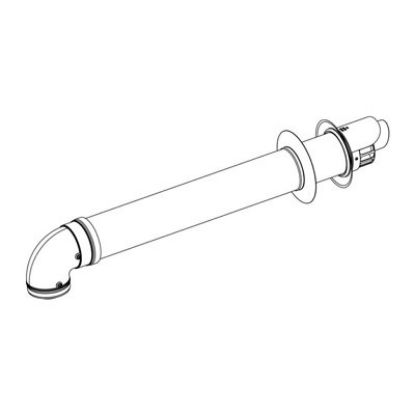 Immagine di KIT TERMINALE ORIZZONTALE COASSIALE Ø 60/100 CONDENSAZIONE CM 100 PER CALDAIA BERETTA