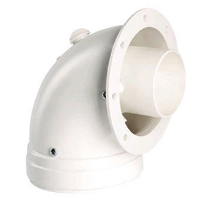 Immagine di CURVA COASSIALE DI PARTENZA 90° Ø 60/100 PPS PER CALDAIA FERROLI