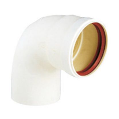 Immagine di CURVA Ø 80 90° MF PPS BIANCA PER CALDAIA FERROLI