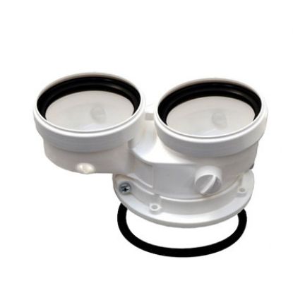 Immagine di KIT SDOPPIATORE Ø 80/80 PPS PER CALDAIA ( BLUEHELIX TECH RRT C ) FERROLI