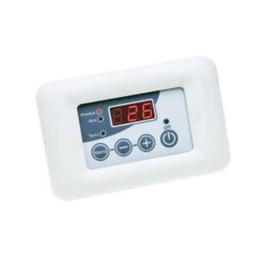 Immagine di CENTRALINA ELETTRONICA DIGITALE BIANCA PER TERMOCAMINO 0-100 C° KAMINBOX