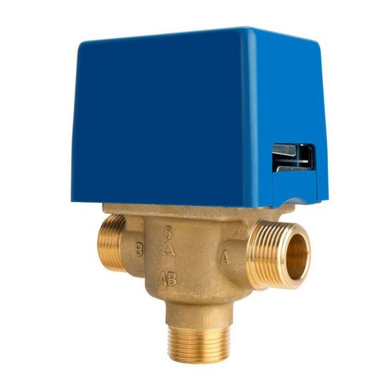 Immagine di VALVOLA E MOTORE 230 VOLT3 VIE 1/2" CON RITORNO CON MICRO AUSILIARIO MUT MECCANICA