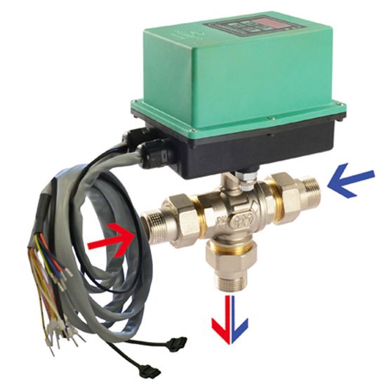 Immagine di VALVOLA DIAMIX 230 VOLTATTACCO Ø 1" MIX 3 VIE PROGRAMMABILE / SONDA MANDATA ANTILEGIONELLA COMPARATO