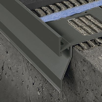 Immagine di PROFILO A T + GOCCIOLATOIO ANTRACITE ALTEZZA 10 MM L. 2700 MM