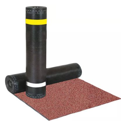 Immagine di GUAINA POLIESTERE 4,5 KG AL MQ ARDESIATA FLESSIBILITÀ -5° ROSSO ROTOLO DA 10 MQ