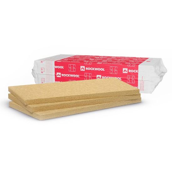 Immagine di PANNELLO NUDO DOPPIA DENSITÀ SPESSORE 80 MM CONFEZIONE DA 2,88 MQ ROCKWOOL