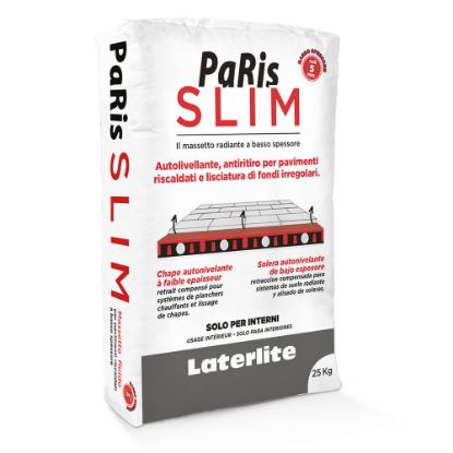 Immagine di MASSETTO AUTOLIVELLANTE PARIS SLIM SPECIFICO PER SISTEMI DI RISCALDAMENTO E RAFFRESCAMENTO A PAVIMENTO SACCO DA 25 KG LECA