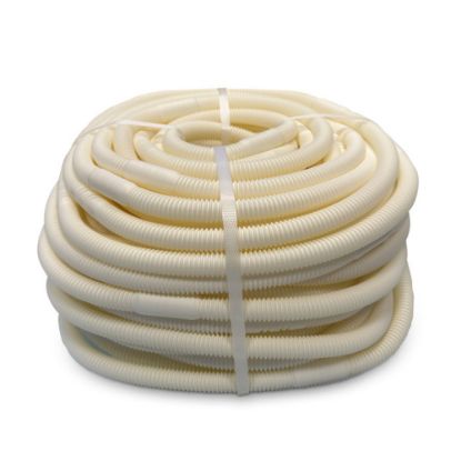 Immagine di TUBO CORRUGATO IN POLIETILENE PER SCARICO CONDENSA Ø 18/20 MM ROTOLO DA 50 MT