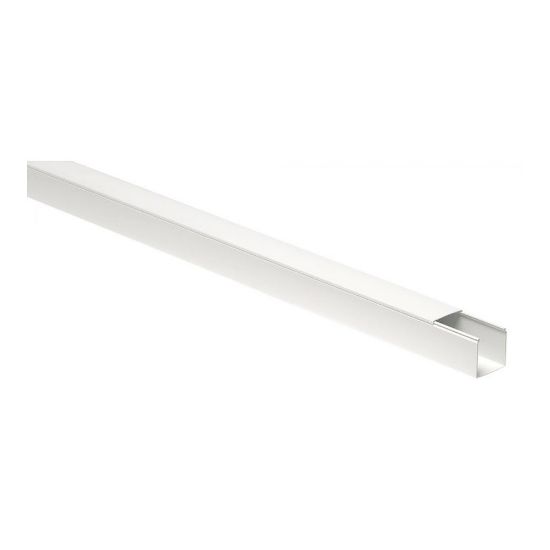 Immagine di CANALA PASSATUBI BARRA DA 2 MT CON COPERCHIO 80x60 MM