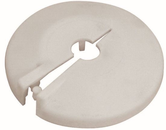 Immagine di ROSETTA PVC FORO Ø 3/8" BIANCA