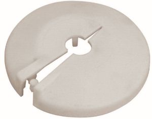 Immagine di ROSETTA PVC FORO Ø 10 MM BIANCA