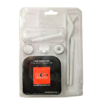 Immagine di KIT TAPPI PER RADIATORE ALLUMINIO 1"x1/2" PIU MENSOLA