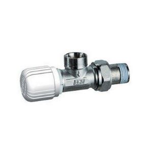 Immagine di VALVOLA TERMOSTATIZZABILE A COMANDO ORIZZONTALE FAR SQUADRO 3/8" RAME/MULTI