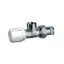 Immagine di VALVOLA TERMOSTATIZZABILE A COMANDO ORIZZONTALE FAR SQUADRO 1/2" RAME/MULTI