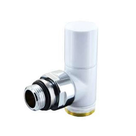 Immagine di COMPACT THERMO VALVOLA 1/2" SQUADRO RAME BIANCA POLETTI