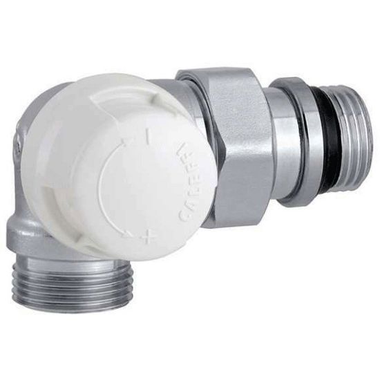 Immagine di VALVOLA TERMOSTATIZZABILE CORNER 1/2" SX RAME CALEFFI